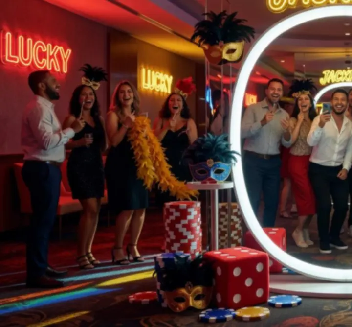 Fotolustro na imprezie z motywem kasyna