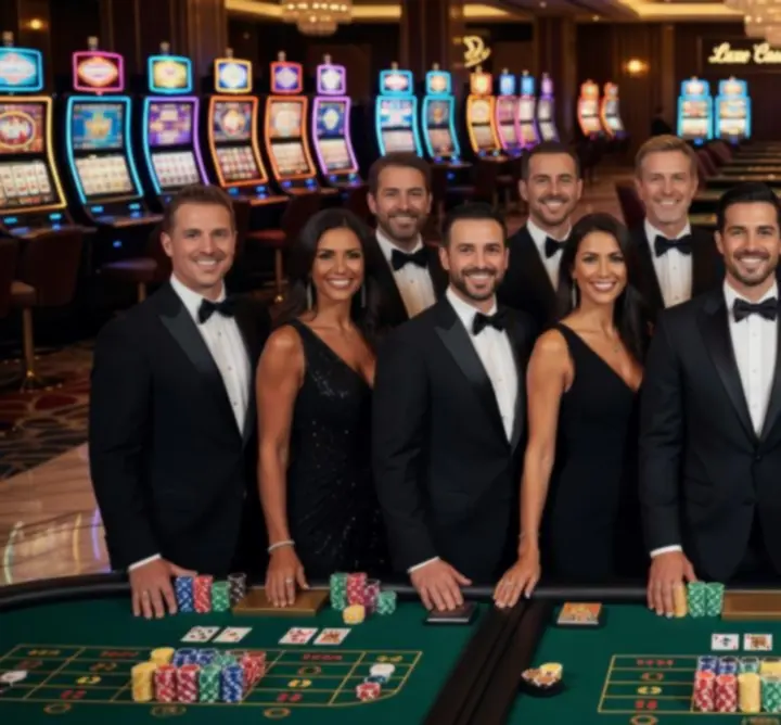 Zespół NightOutEvent obsługujący mobilne kasyno na evencie